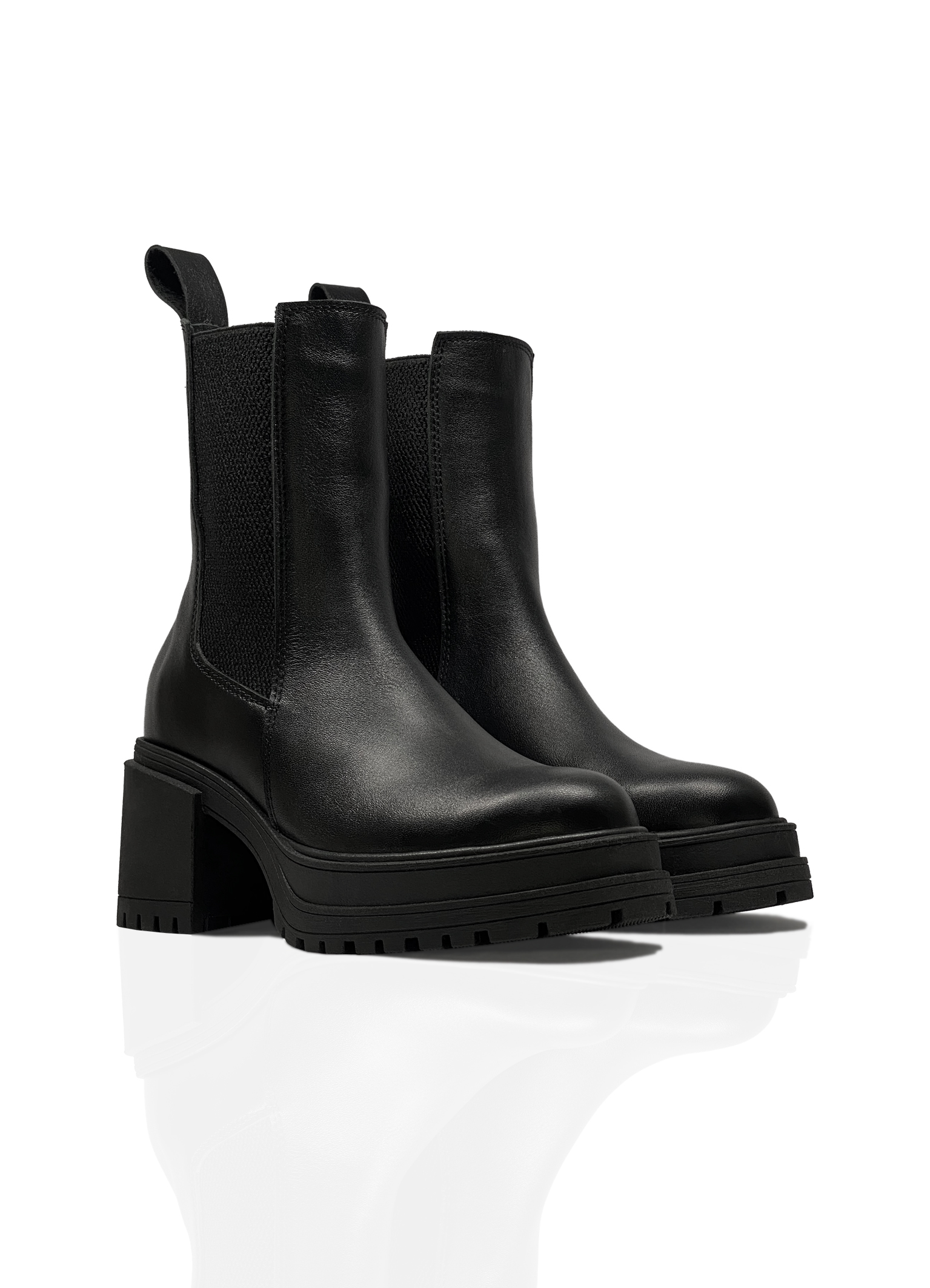 Картинка Черевики чорні шкіряні